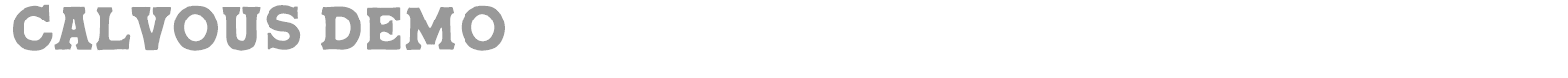 Calvous font preview